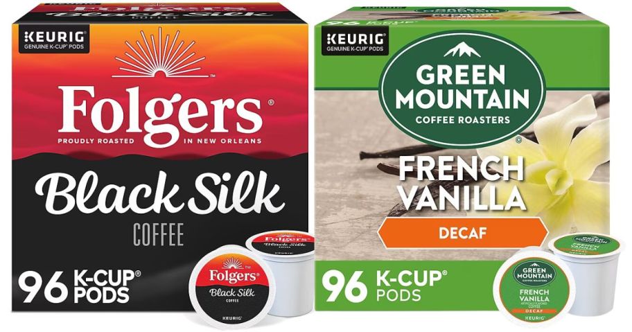 k-cup coffee box stock images