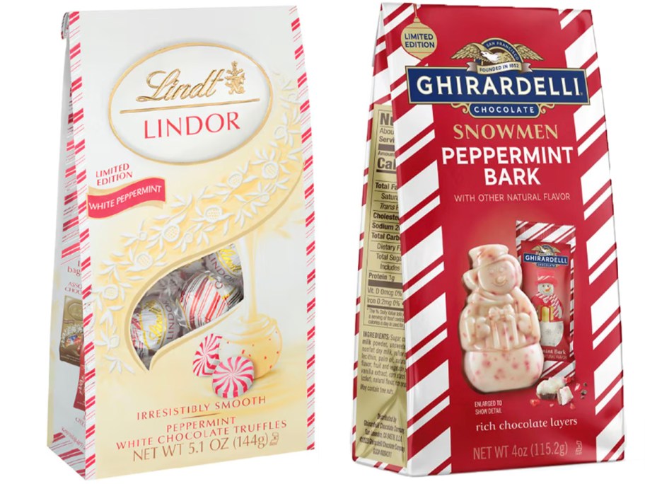 lindt and ghirardelli candy bags