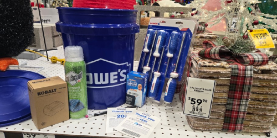 Lowe’s Black Friday Giveaway: FREE Bucket of Gifts for Rewards Members (Over $150 Value!)