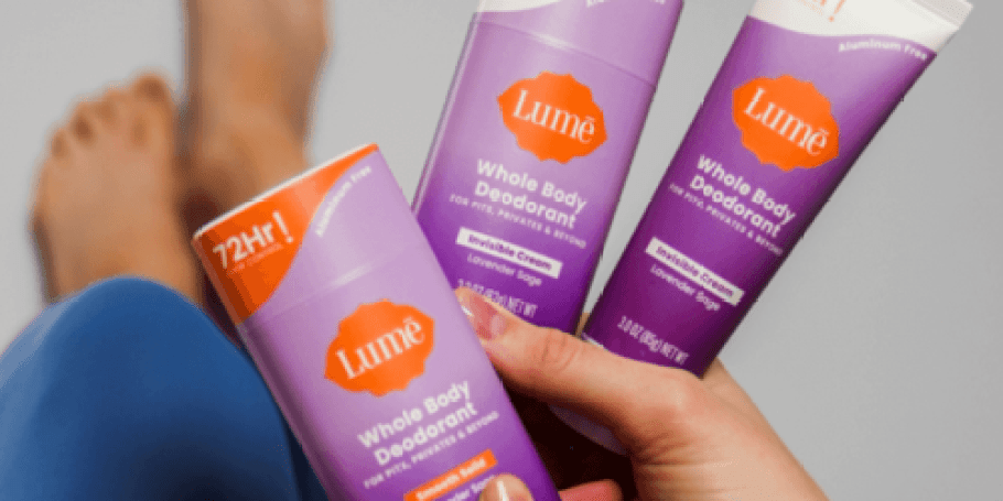 Lume Aluminum-Free Whole Body Deodorant 3-Pack JUST $25.50 Shipped (Reg. $53)