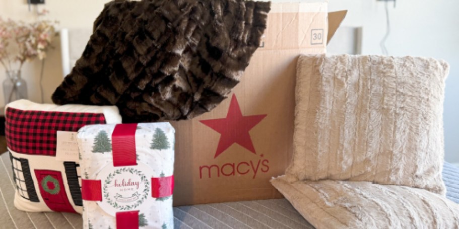 Macy’s Black Friday Bedding Sale | Refresh Your Space w/ Pillows, Blankets, & More from $8.99!