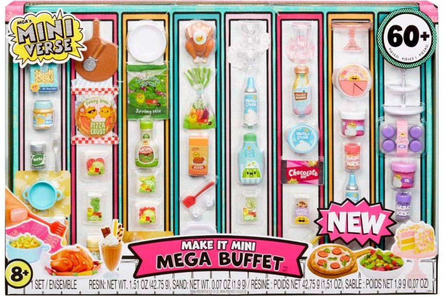 mega buffet collection mini brands collection stock image