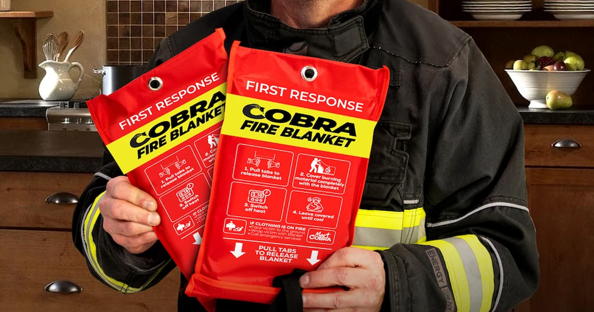 Emergency Fire Blankets from $11 Each on Amazon (Faster Than a Fire Extinguisher!)