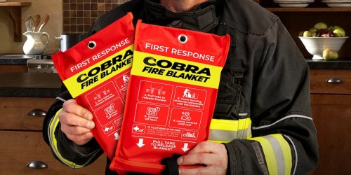 Emergency Fire Blankets from $11 Each on Amazon (Faster Than a Fire Extinguisher!)