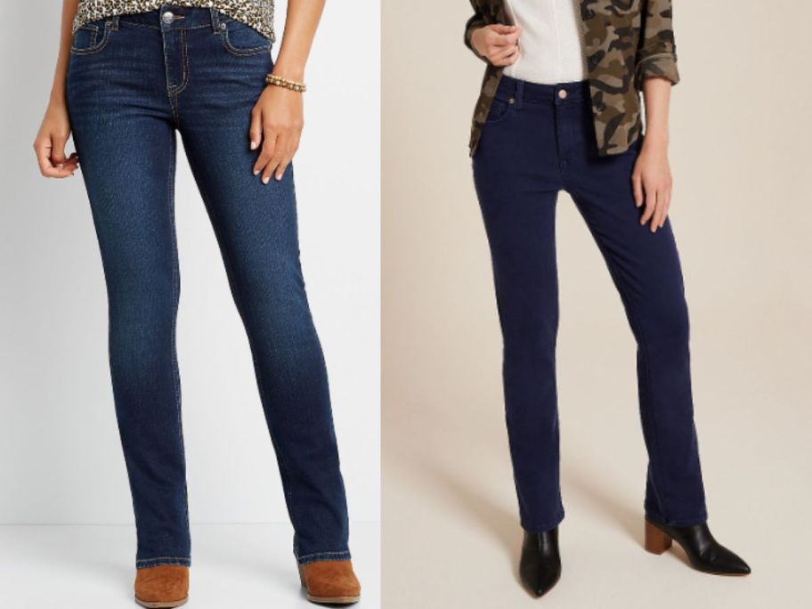 two women wearing maurices Women's Bootcut Jeans