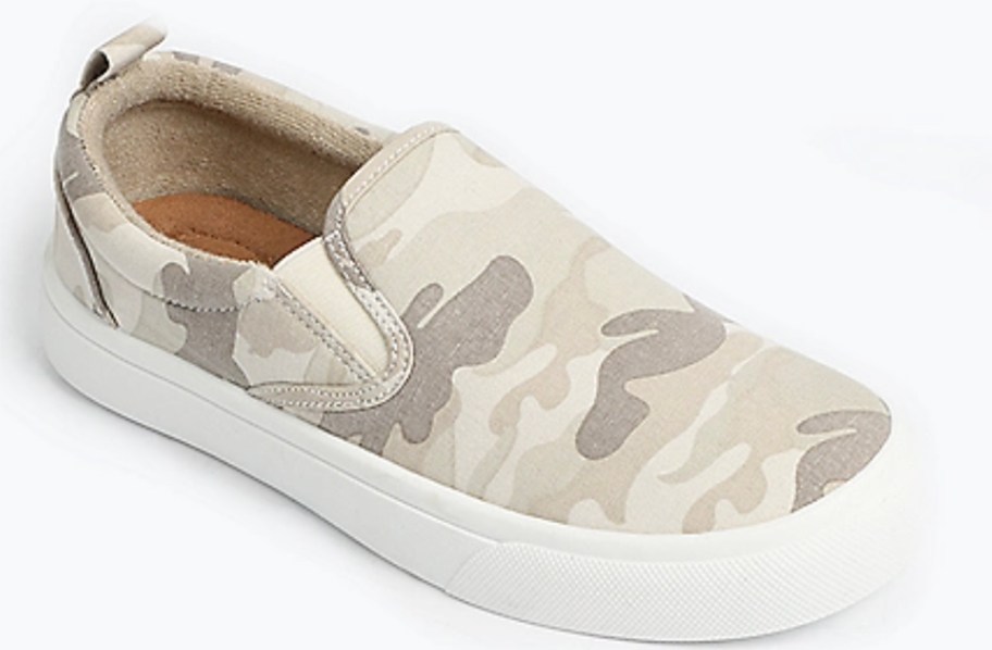 maurices slip on camo shoe