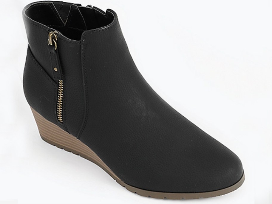 black maurices wedge boot 