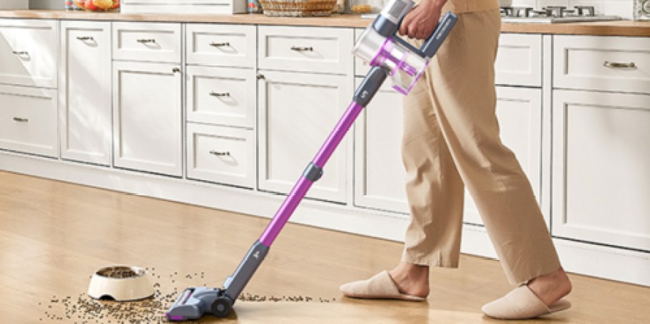 Cordless Vacuum Cleaner Just $78.99 Shipped on Amazon (HEPA Filter & Anti-Hair Wrap Design)