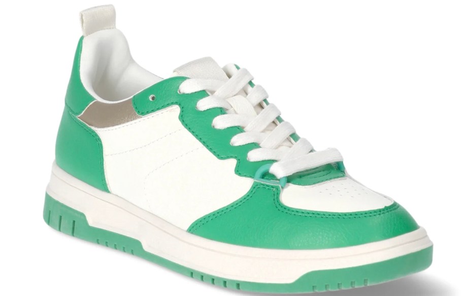 white and green no boundaries shoe