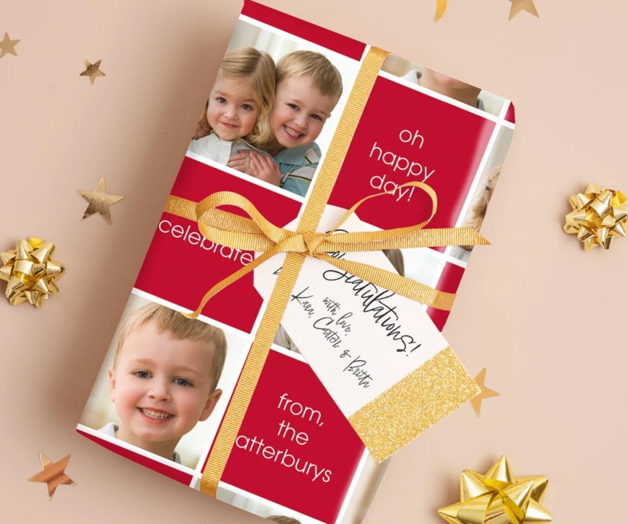 custom photo wrapping paper