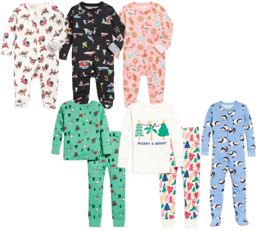 baby and toddler pajama varieties