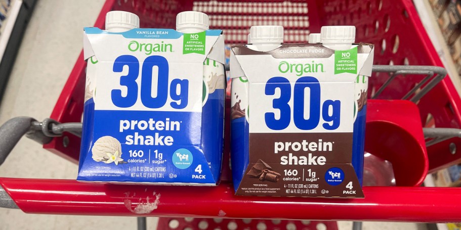 Orgain Organic Protein Shake 4-Packs Only $1.99 Each After Cash Back at Target