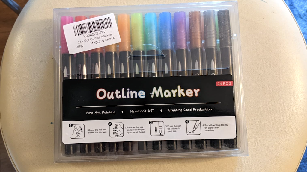 Outline Metallic Markers 12-Pack Just $4.99 on Amazon (Reg. $10)