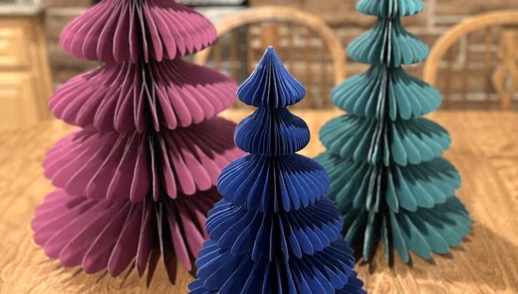 Jump on the Trend This Year! Paper Christmas Trees 3-Pack Only $24.94