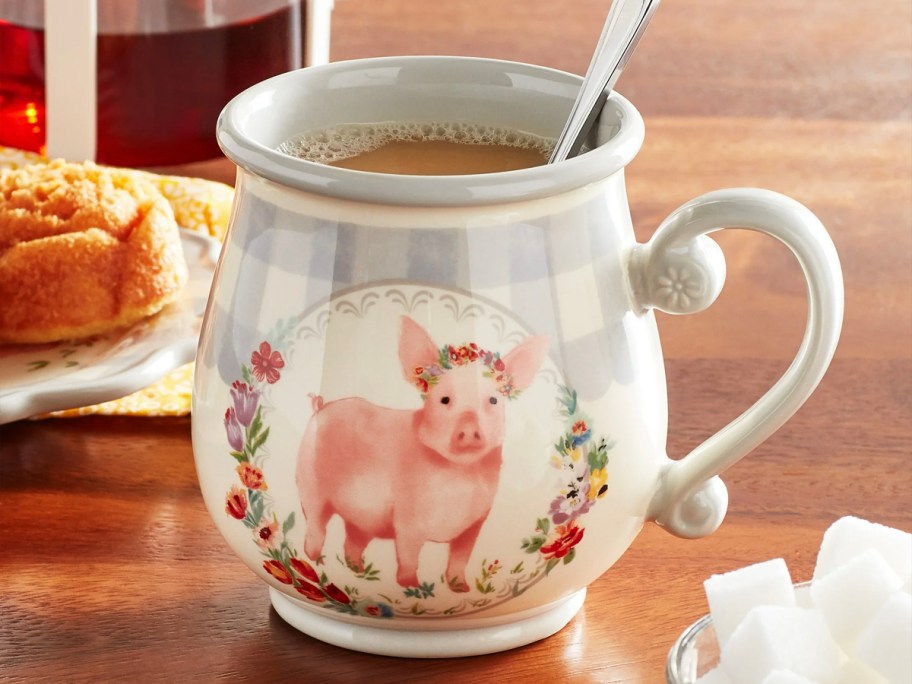 cow mug on table