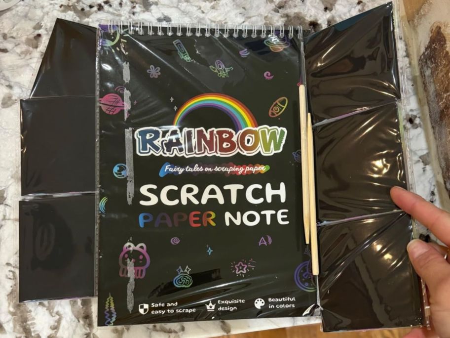 rainbow scratch paper