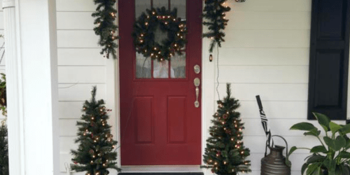 Pre-Lit Christmas Tree Porch Decor Set Only $29.50 on Lowes.online ($149 Value)