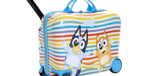 Kids Ride-On Suitcases Only $44 Shipped on Walmart.online (Bluey, Disney & More)