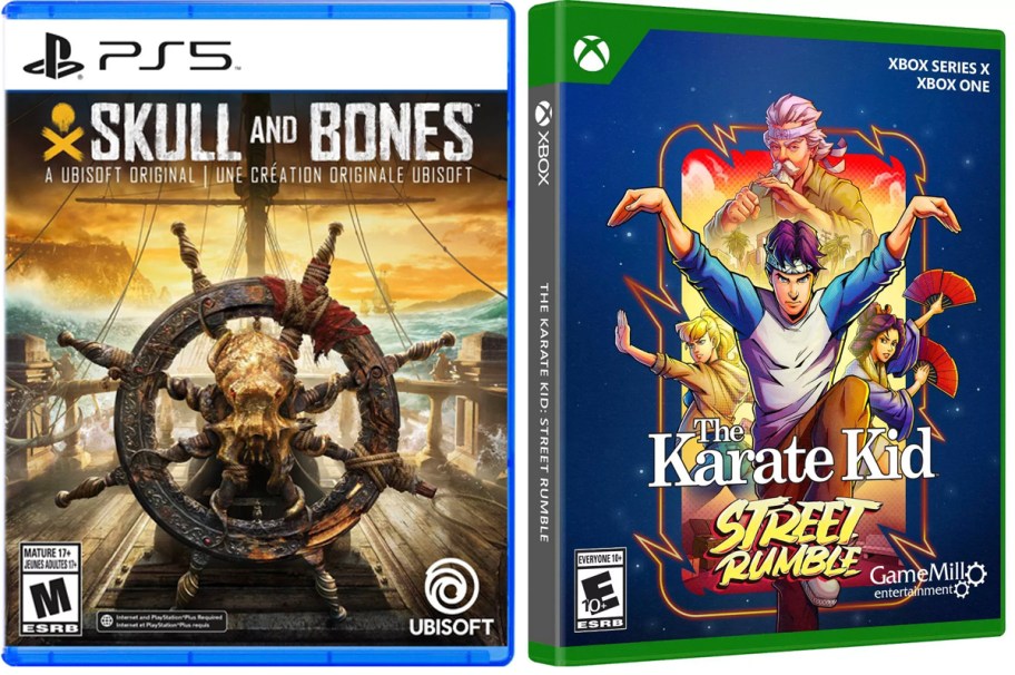 skull and bones ps5 and karate kid xbox games 