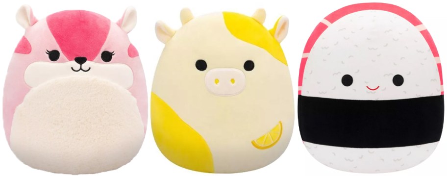 squishmallows cows and sushi 