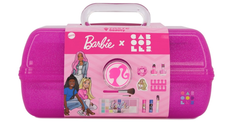 stock image of Barbie x Caboodles Makeup Organizer 12-Piece Set