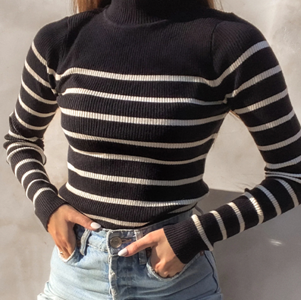 striped sweater 