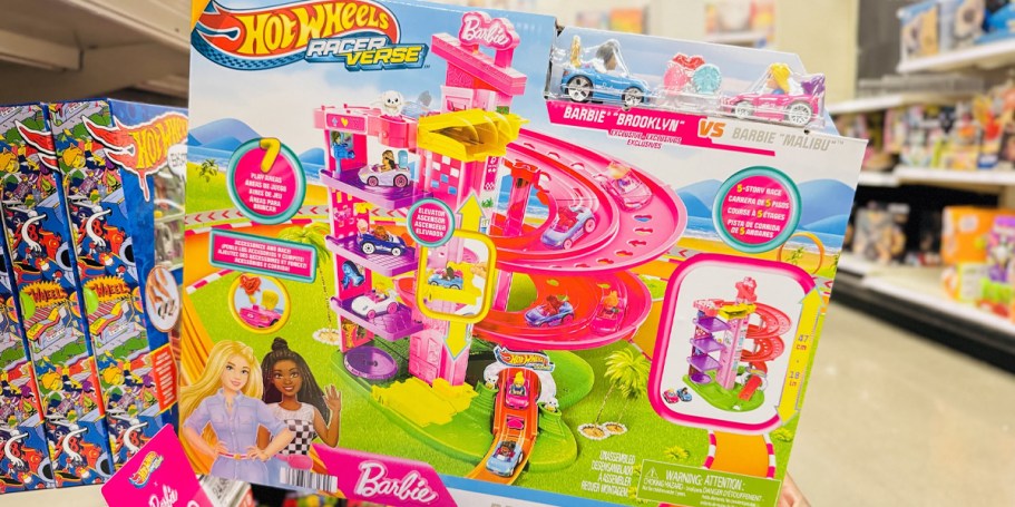 Hot Wheels RacerVerse Barbie Playset Only $27.99 on Target.online