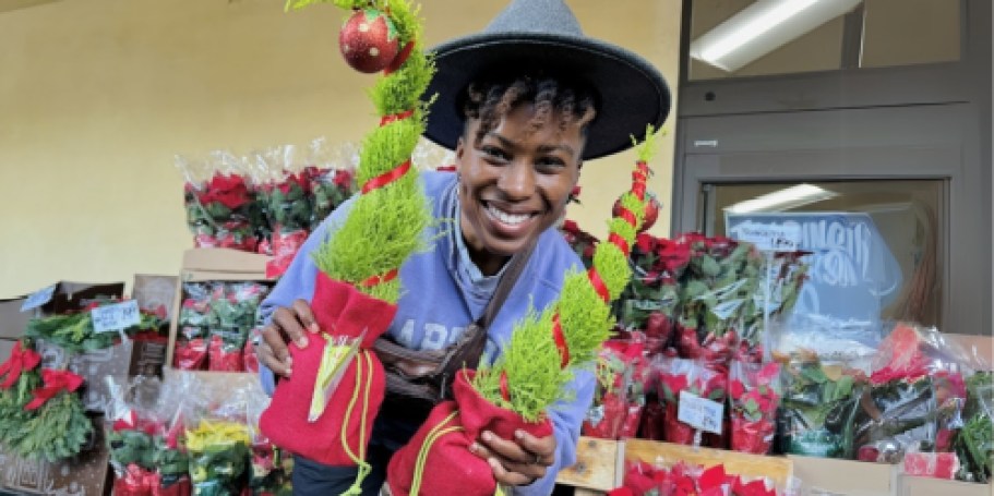 Trader Joe’s Grinch Christmas Trees Have Returned & They’re Only $9.99!