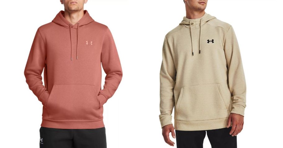 two men wearing under armour clothing