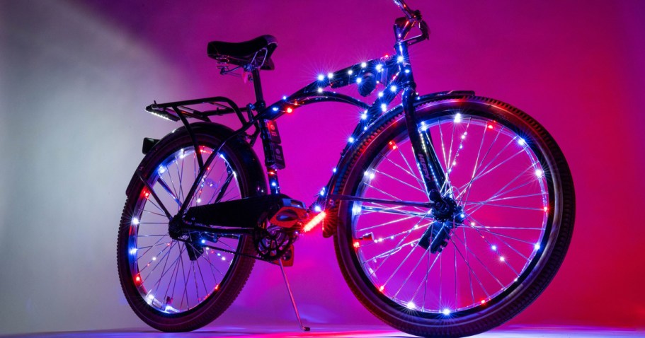 LED Bike Wheel Lights from $9.99 on Amazon | Available in 15 Colors!