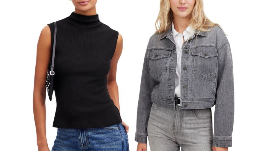 two women in madewell tops