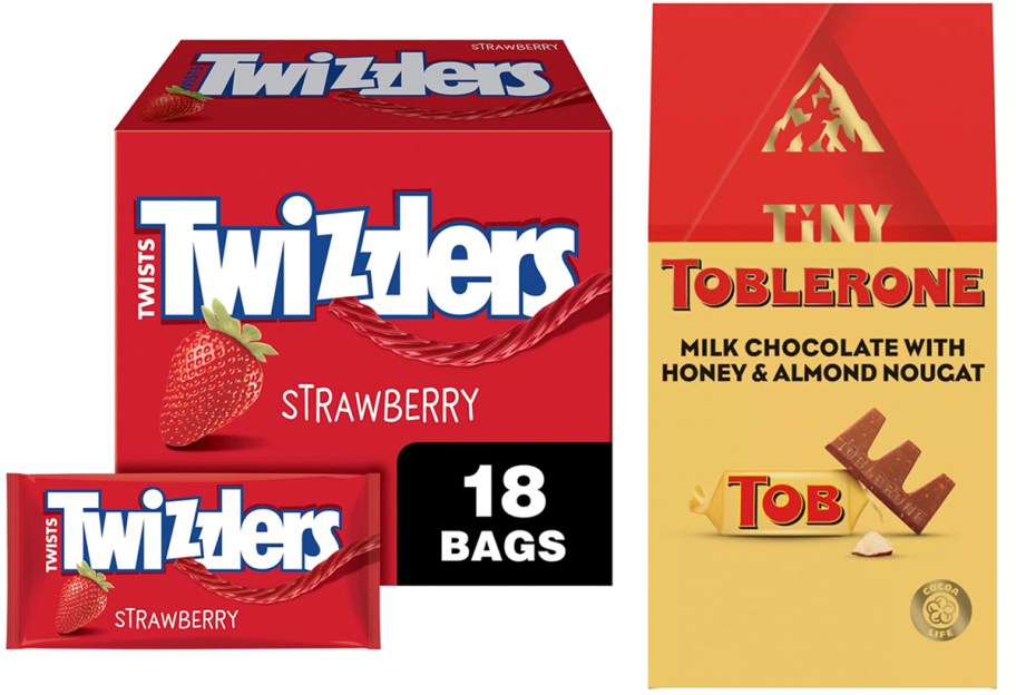 twizzlers box nad toblerone chocolate 