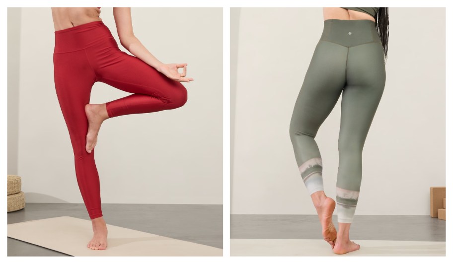 Athleta Elation Ultra High Rise Sheen Leggings and Elation Ultra High Rise 7:8 Leggings