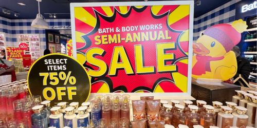 Shop Bath & Body Works Semi-Annual Sale NOW | Up to 75% Off Candles, Body Care, & More!