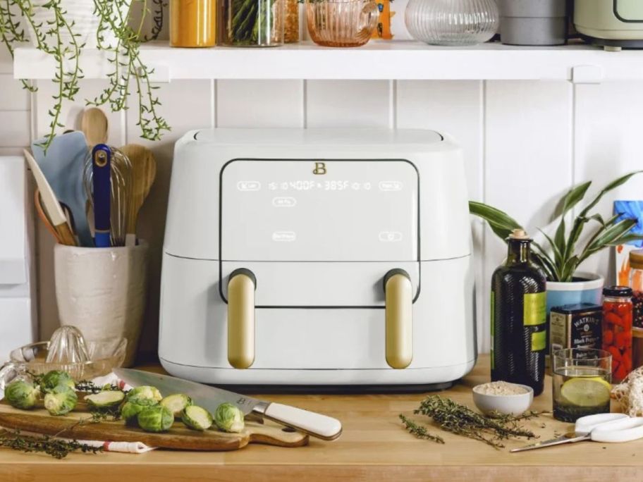 Beautiful 9-Quart TriZone Air Fryer on counter