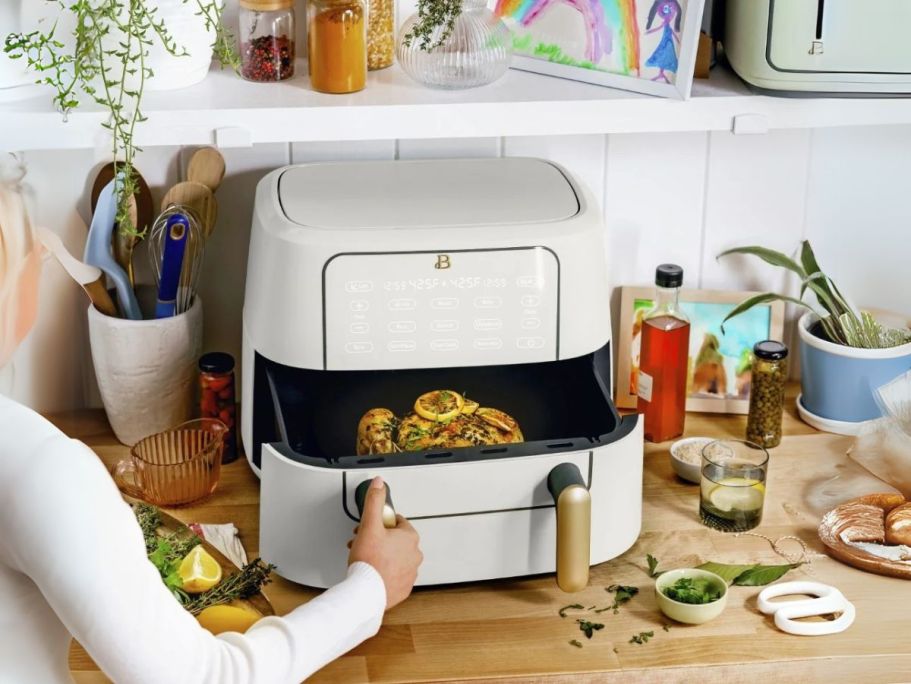 Up to 50% Off Beautiful by Drew Barrymore Cookware on Walmart.online | 9-Quart Air Fryer from $68 Shipped (Reg. $139)