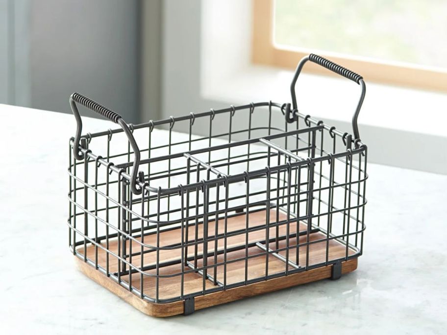 Better Homes & Gardens Wire Utensil Caddy on counter