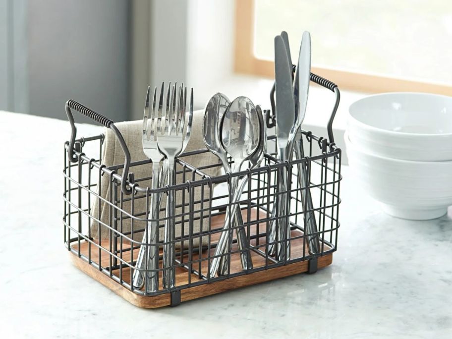 Better Homes & Gardens Wire Utensil Caddy on table