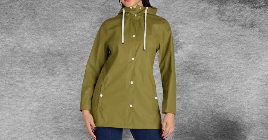 Women’s Rain Coat Only $9.99 on Walmart.online (Reg. $65) | Available in Plus Sizes!