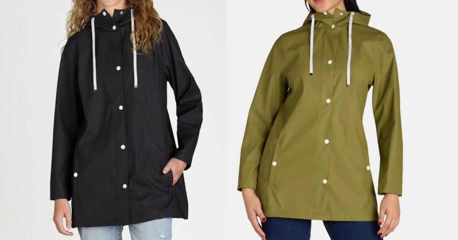 two women wearing Big Chill Women's Rain Coat