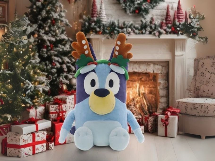 Huge 2′ Bluey Plush w/ Reindeer Ears Only $20 on Walmart.online + More!