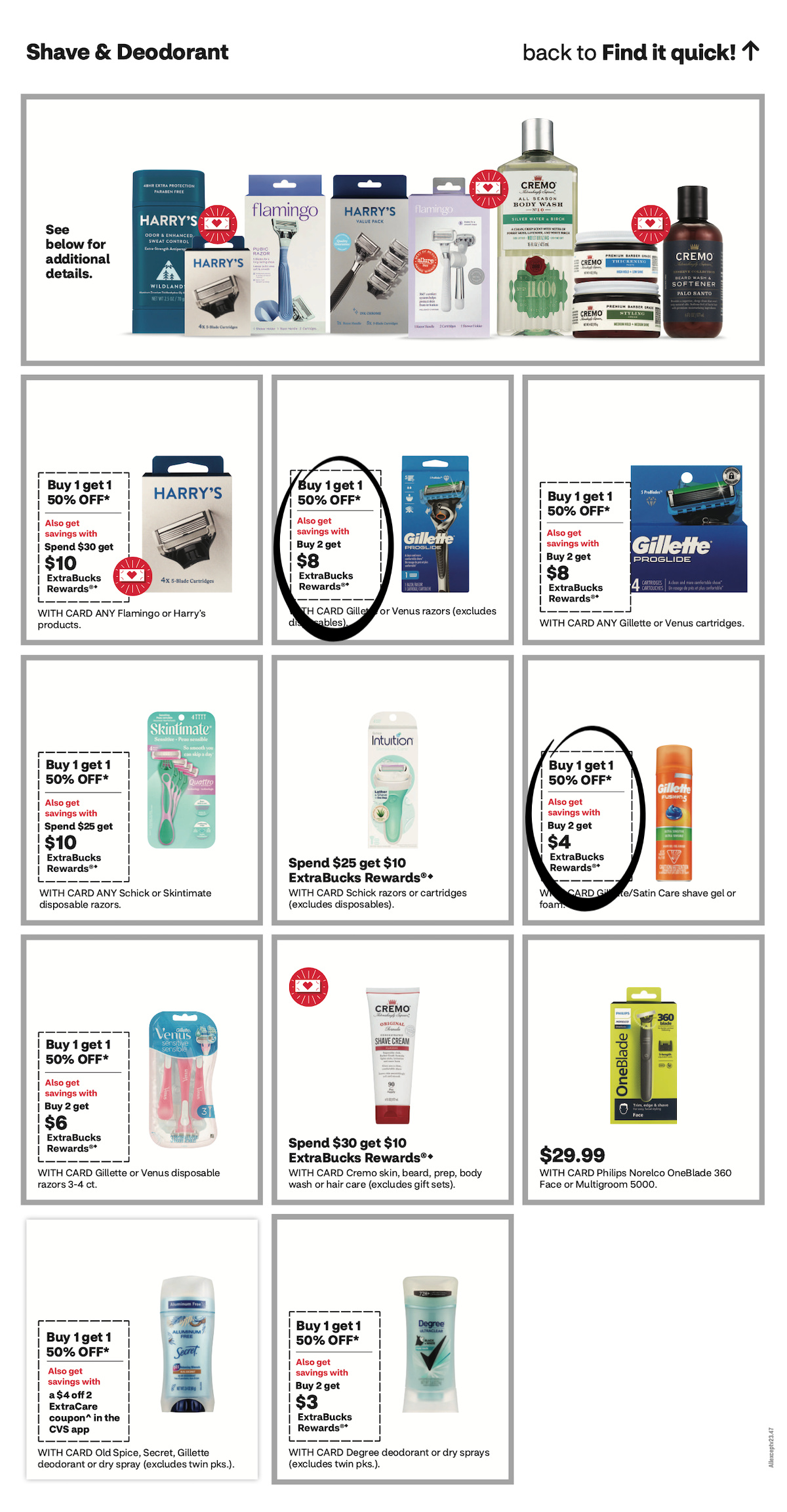 page from CVS ad