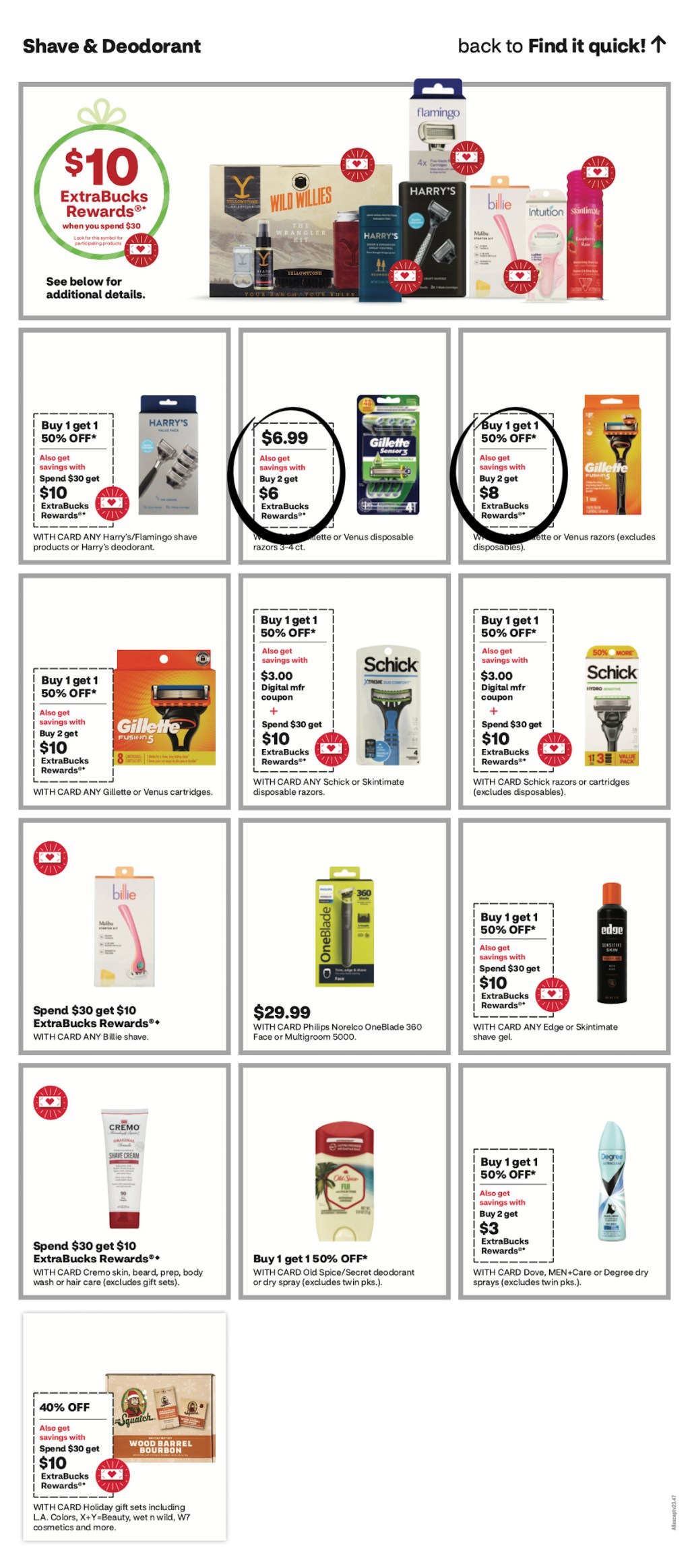 page from CVS ad