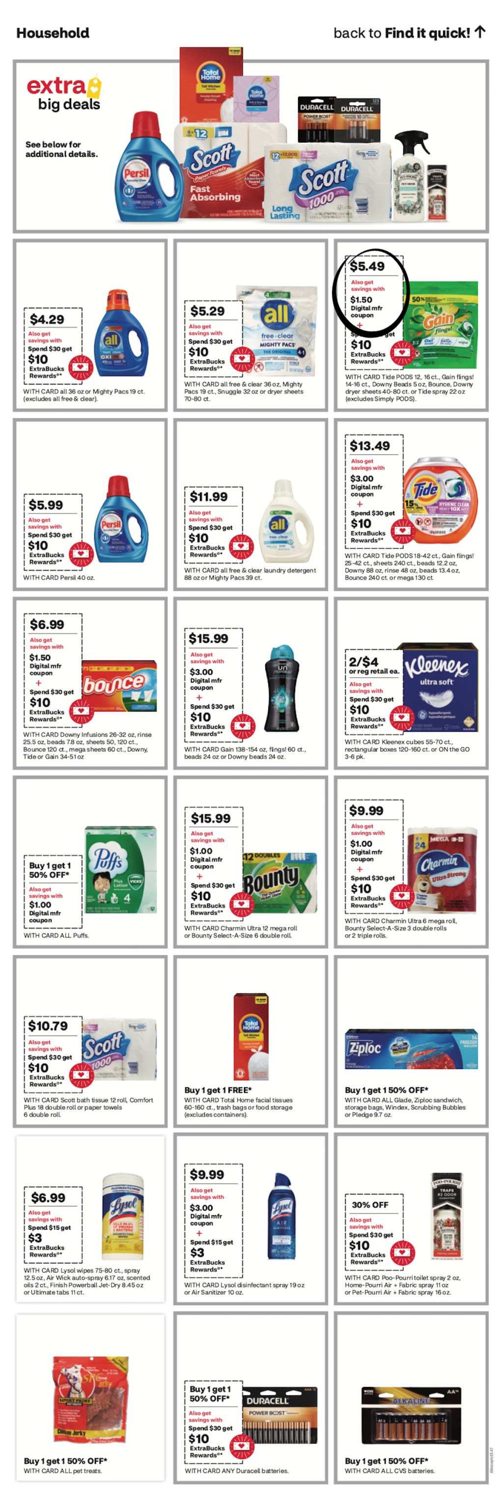 page from CVS ad