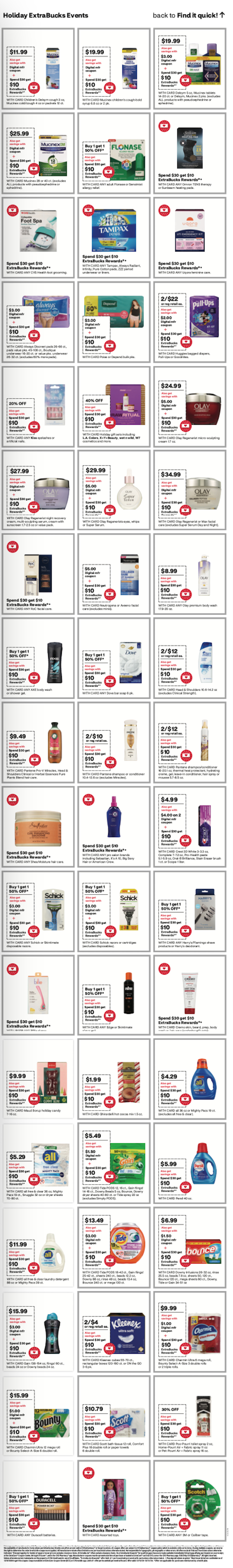 page from CVS ad