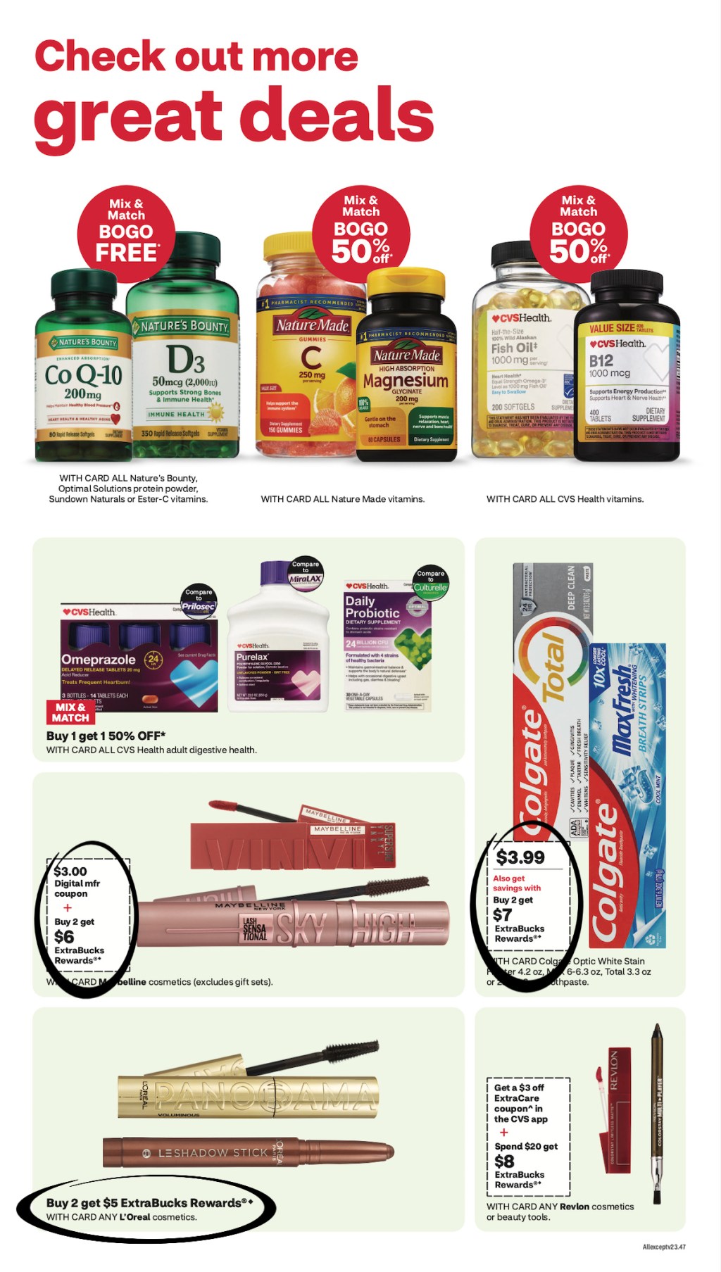 page from CVS ad