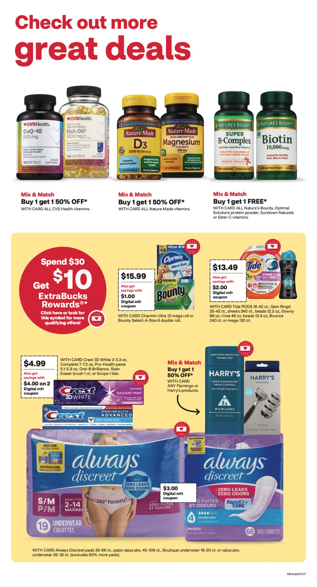 page from CVS ad