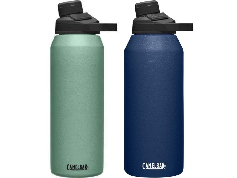 Camelbak Water Bottles in Moss and Navy