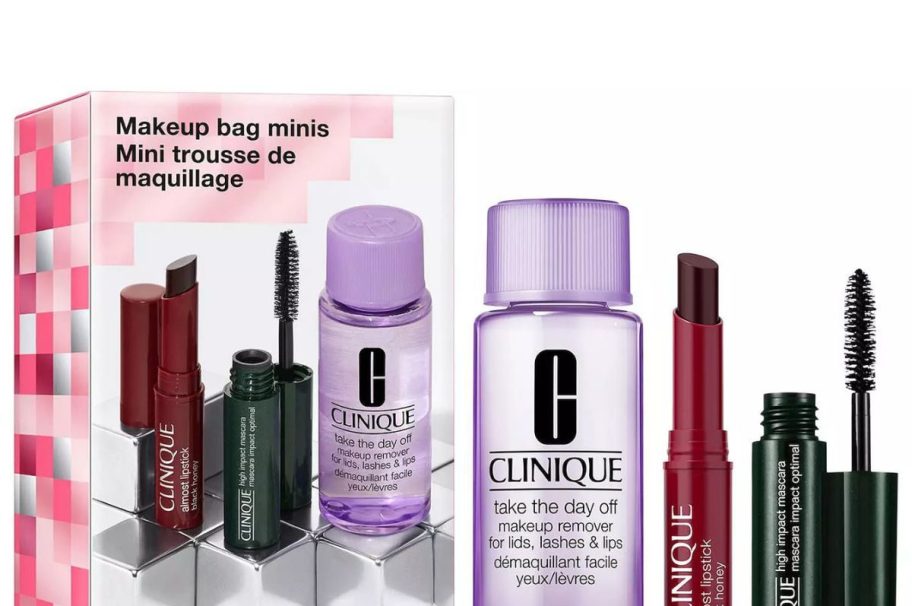 Clinique Makeup Bag Minis stock image