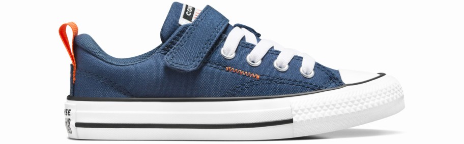 blue converse sneaker with velcro strap